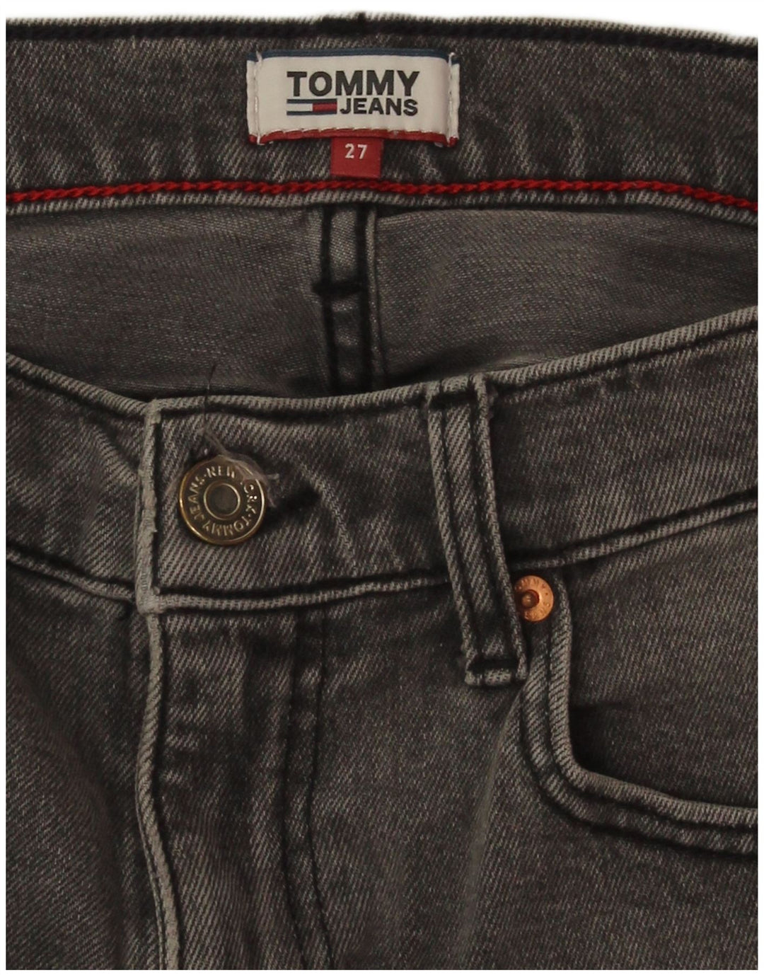 Женские джинсовые шорты Tommy Hilfiger W27, маленькие серые, хлопок