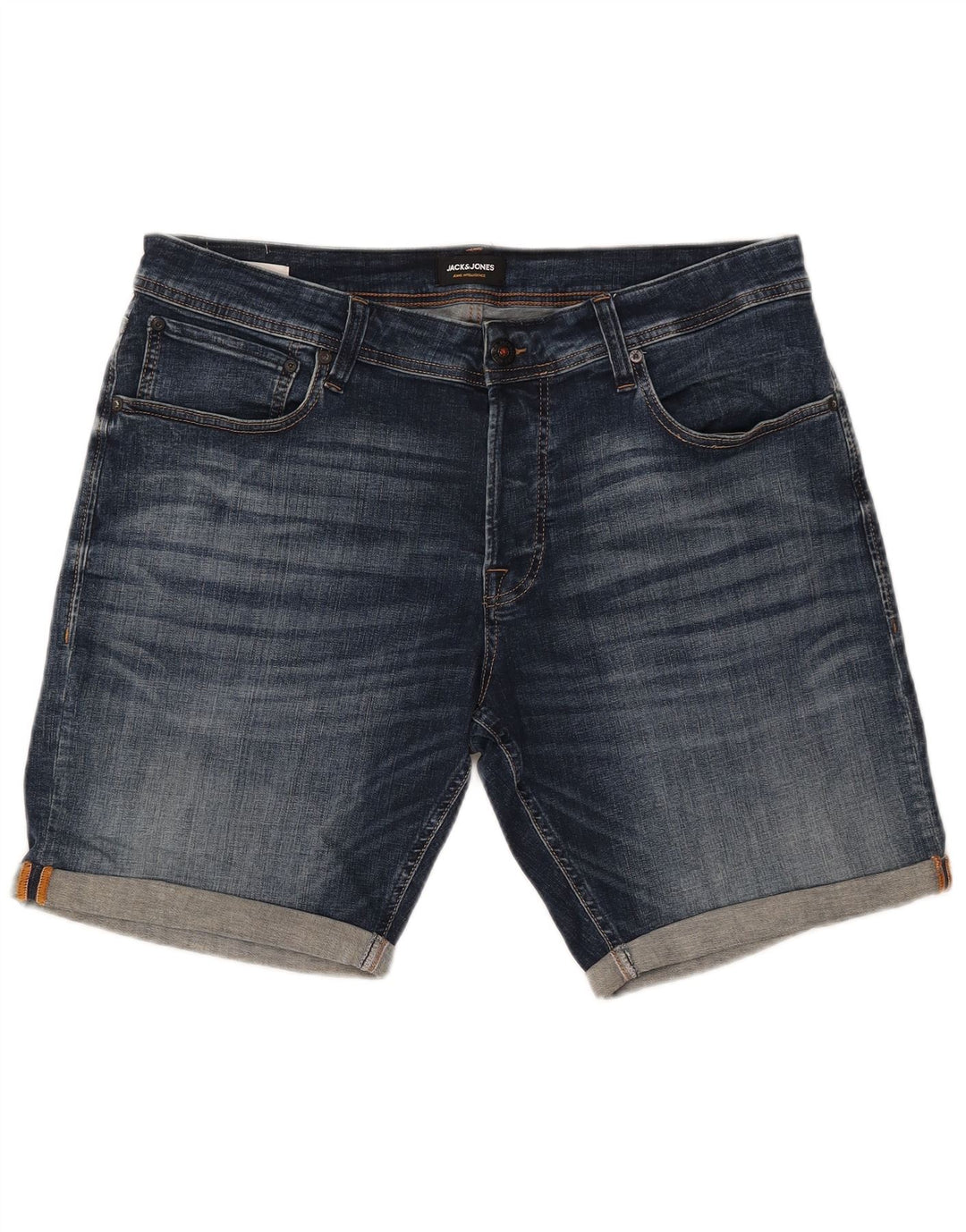 JACK & JONES Мужские джинсовые шорты 2XL W42 Синие, хлопок