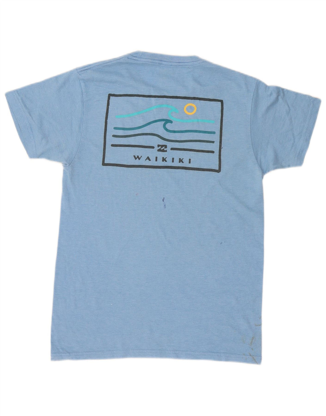 Billabong Мужская футболка с рисунком, маленький синий хлопок