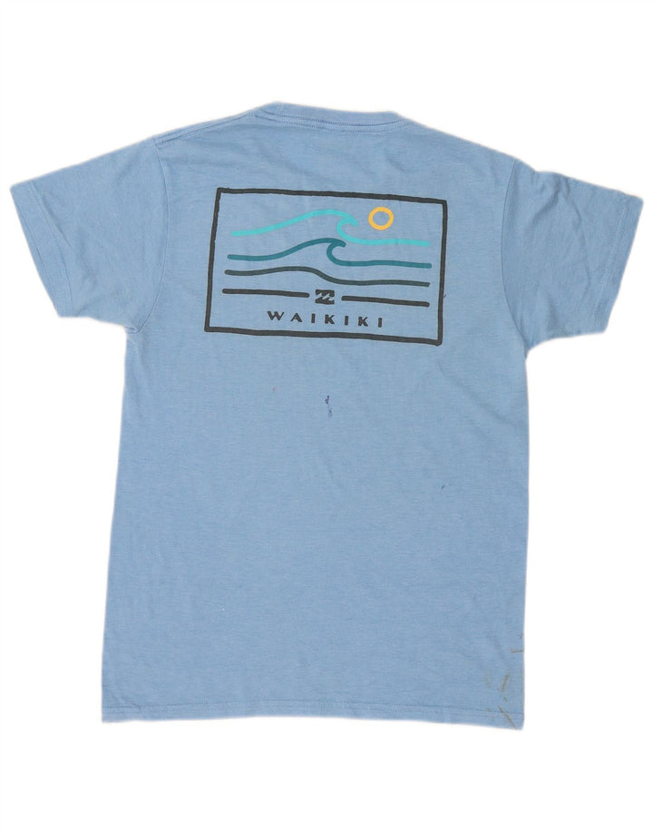 Billabong Мужская футболка с рисунком, маленький синий хлопок