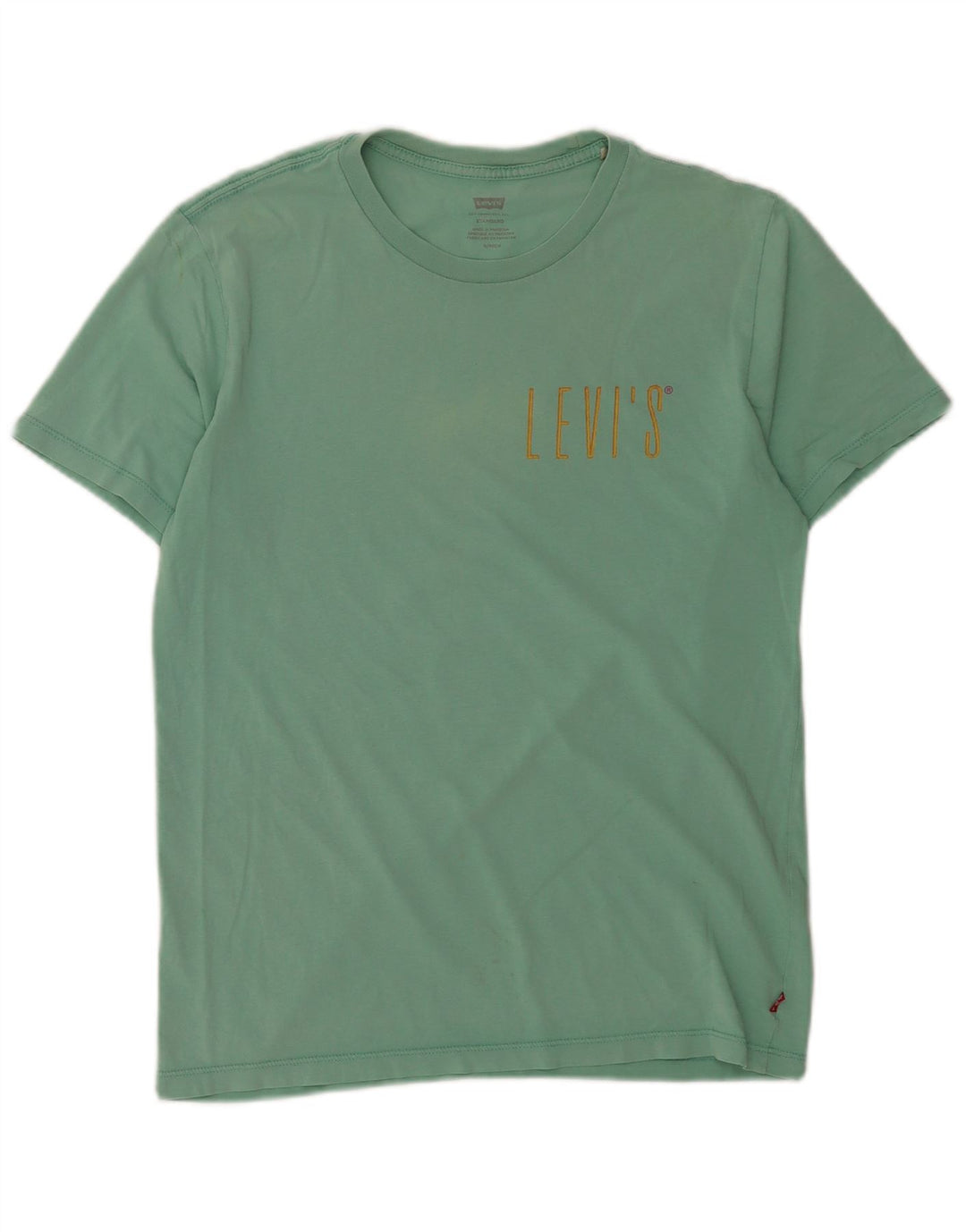 Мужская футболка с рисунком Levi's, маленький зеленый цвет