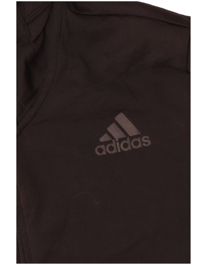 Adidas Мужской спортивный костюм с капюшоном, верхняя куртка, средний черный