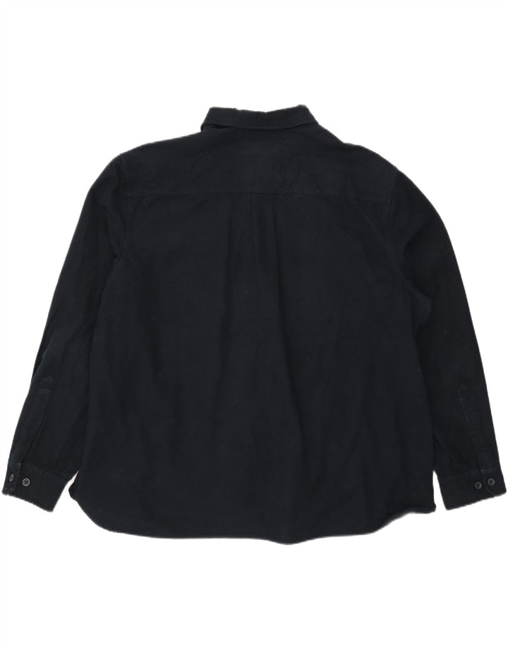 Мужская рубашка Eddie Bauer 2XL темно-синяя, хлопок