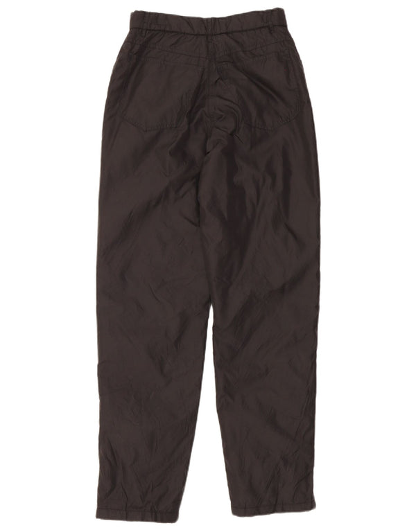Женские зауженные брюки-ветровки Ellesse UK 10, маленькие W26 L30, черные