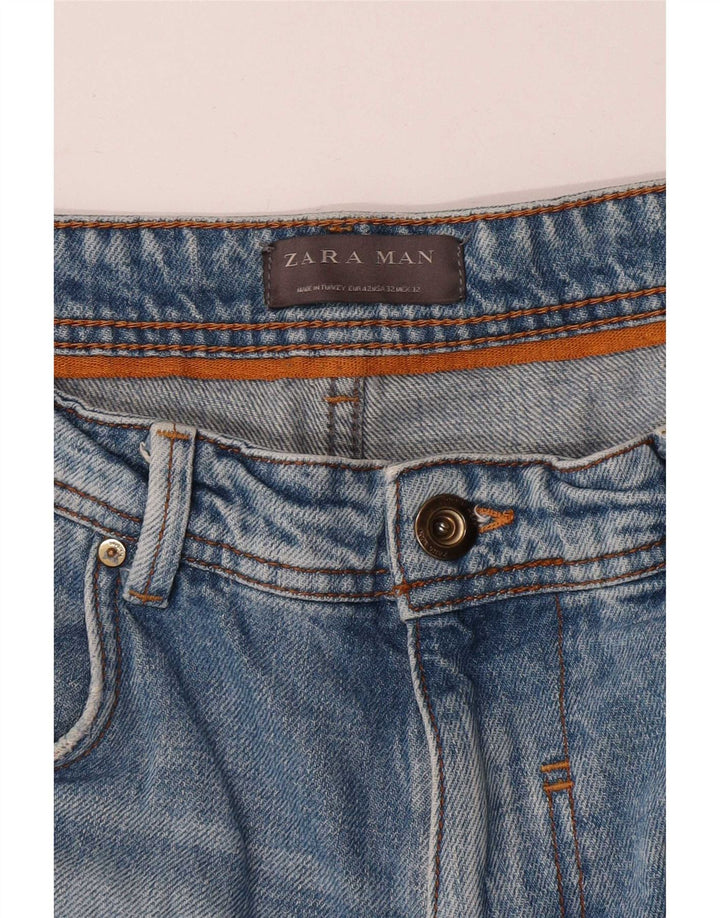 Мужские джинсовые шорты Zara EU 42, большие W32, синие