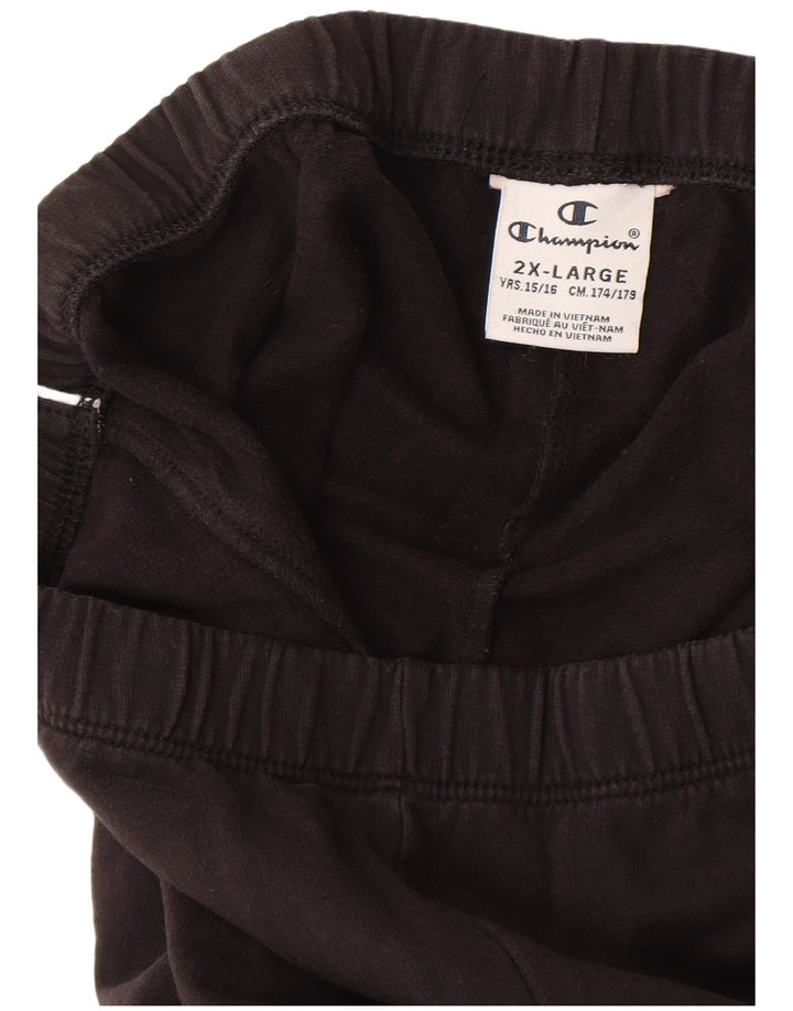 Леггинсы Champion для девочек 15-16 лет, 2XL, черные