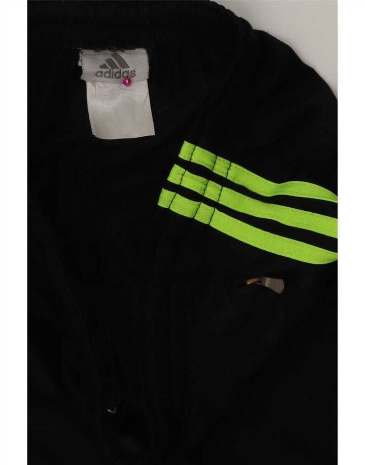 Мужские спортивные брюки Adidas среднего размера из полиэстера черного цвета