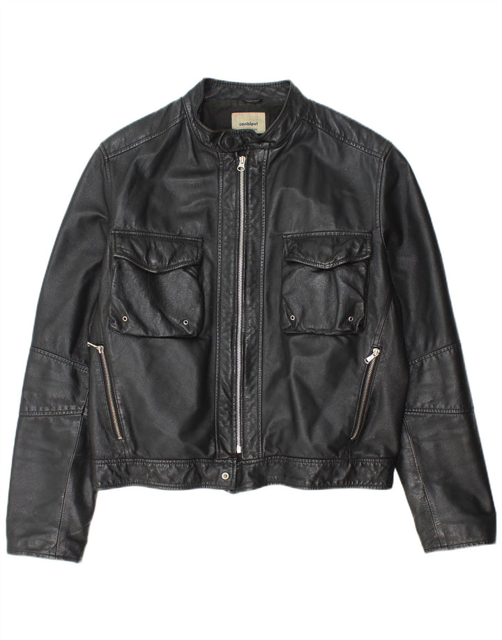 Мужская кожаная куртка Conbipel IT 48 Medium Black Leather