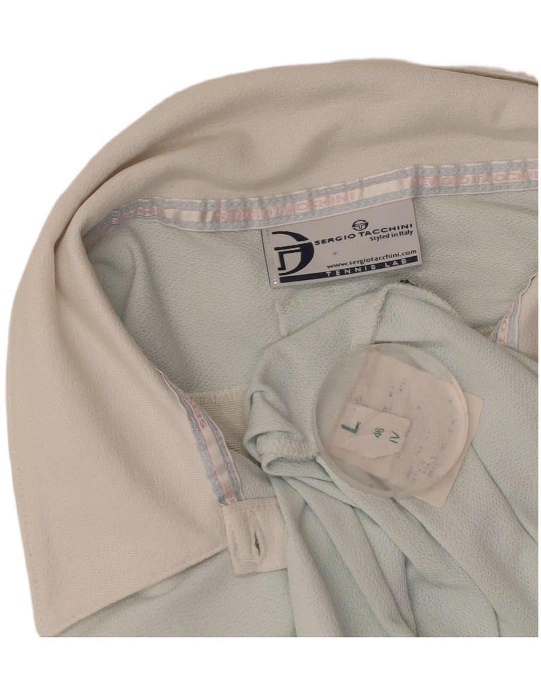 Женская рубашка поло SERGIO TACCHINI UK 14, большая синяя, полиамид