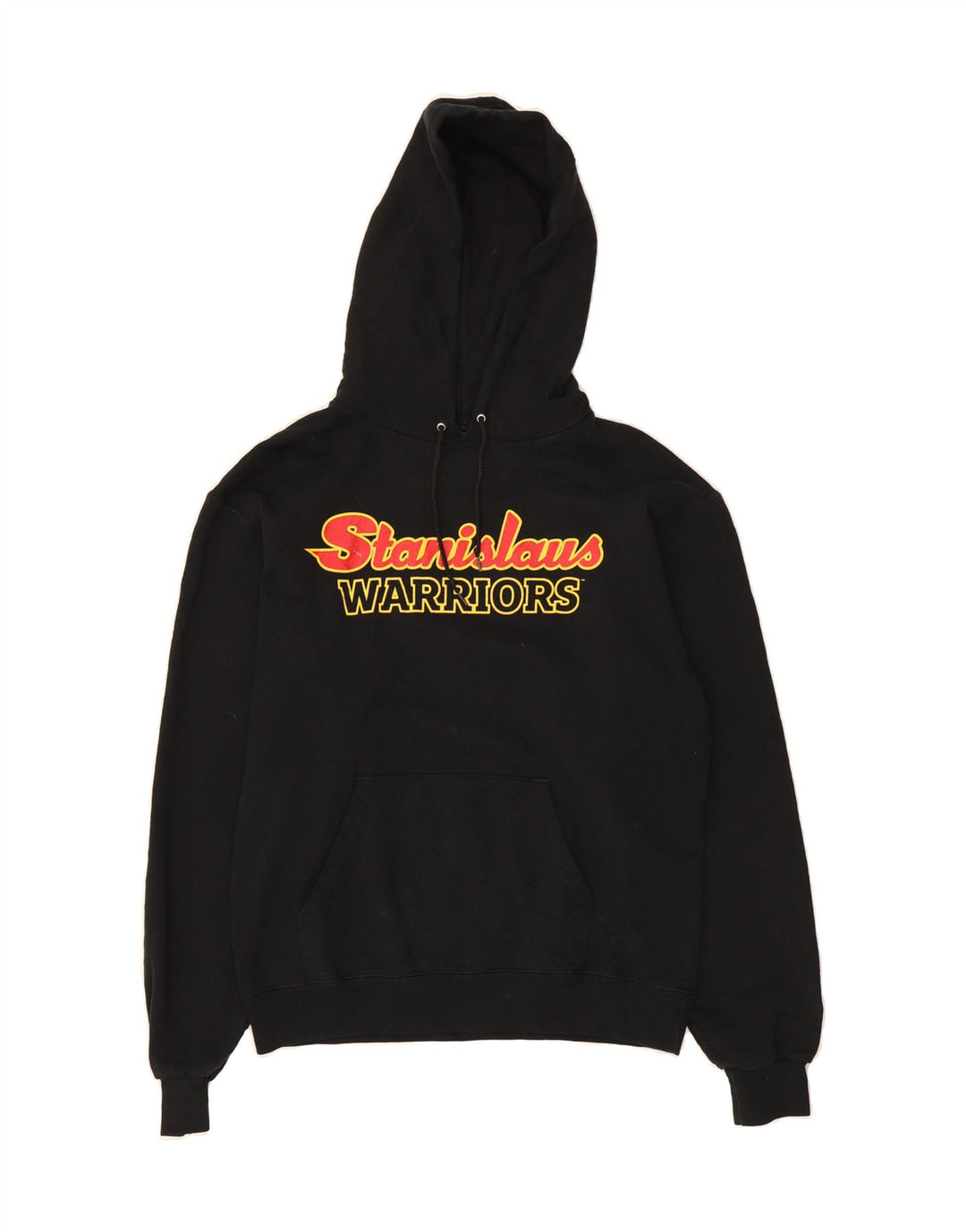 CHAMPION Mens Warriors Graphic Hoodie Jumper Medium Black Cotton Vintage Champion and Second-Hand Champion from Messina Hembry 