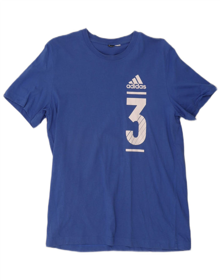 Мужская футболка с рисунком Adidas Top Medium Blue