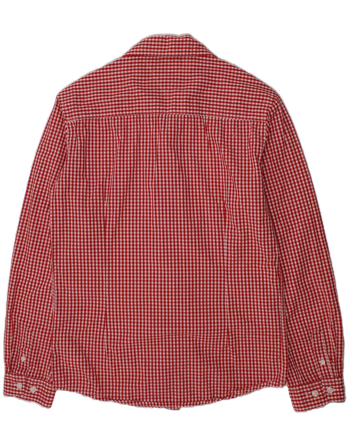 TOMMY HILFIGER Boys Shirt 13-14 Years Red Gingham Cotton Vintage Tommy Hilfiger and Second-Hand Tommy Hilfiger from Messina Hembry 