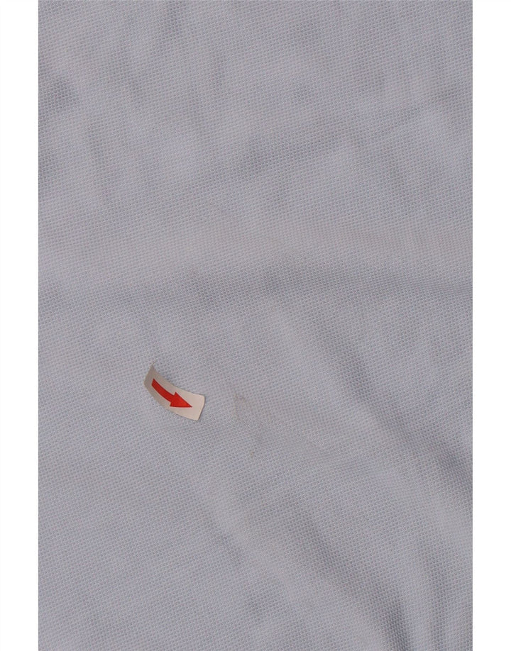 Мужская рубашка-поло LACOSTE с длинным рукавом, размер 4, средний синий хлопок