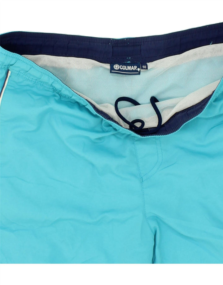 COLMAR Mens Swimming Shorts IT 50 Medium Blue Polyester Vintage Colmar and Second-Hand Colmar from Messina Hembry 