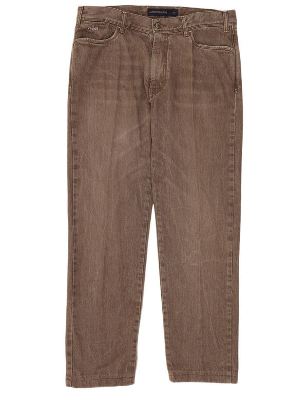 Мужские прямые джинсы Harmont & Blaine W36 L30, коричневый хлопок