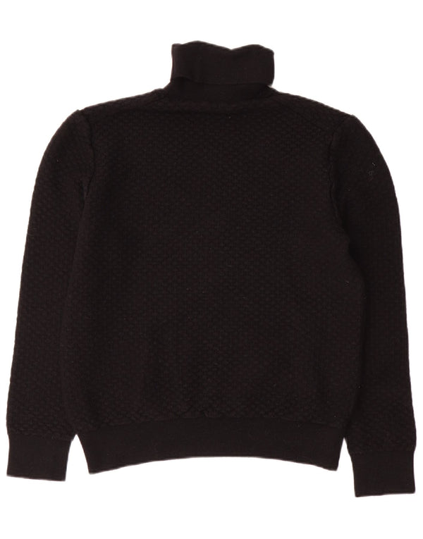 TRUSSARDI Женский джемпер с высоким воротником UK 20 2XL Черный