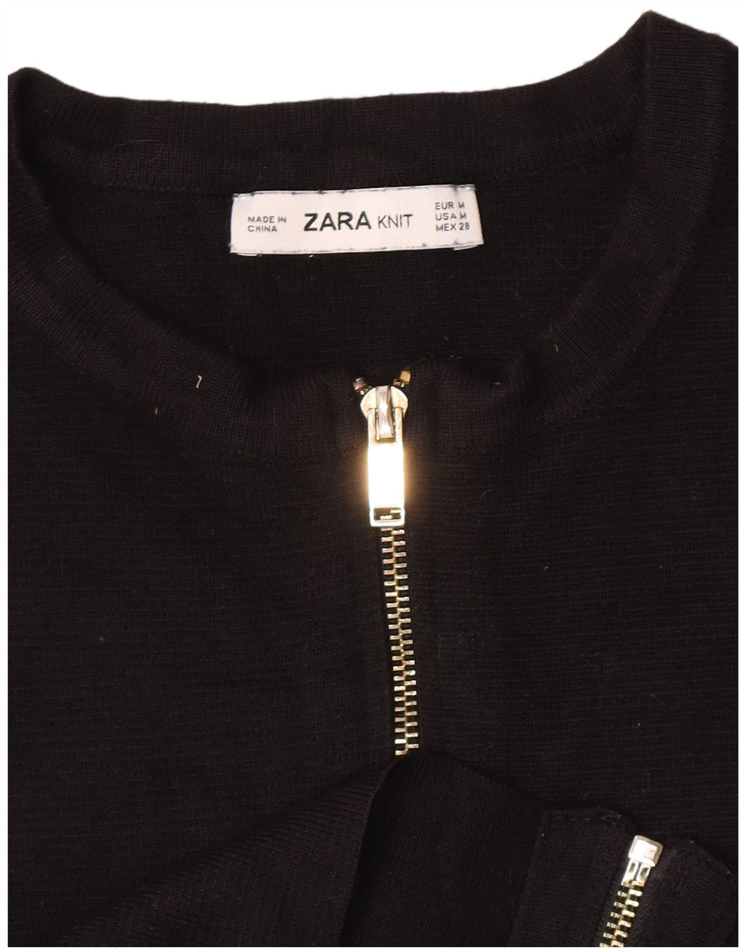 Женский укороченный кардиган Zara UK 12, средний черный