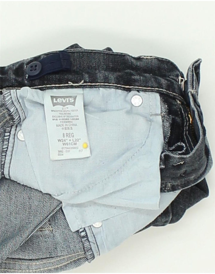 LEVI'S Boys Slim Jeans 7-8 Years W24 L22  Blue Cotton | Vintage Levi's | Thrift | Second-Hand Levi's | Used Clothing | Messina Hembry 