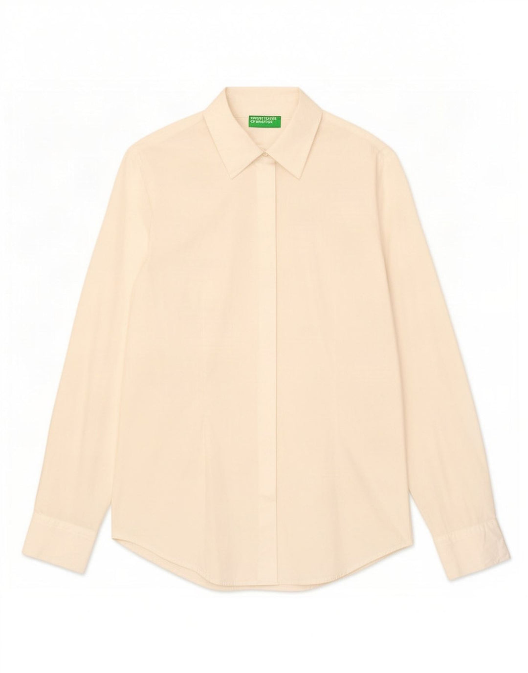 Рубашка женская Benetton UK 12 средняя белая