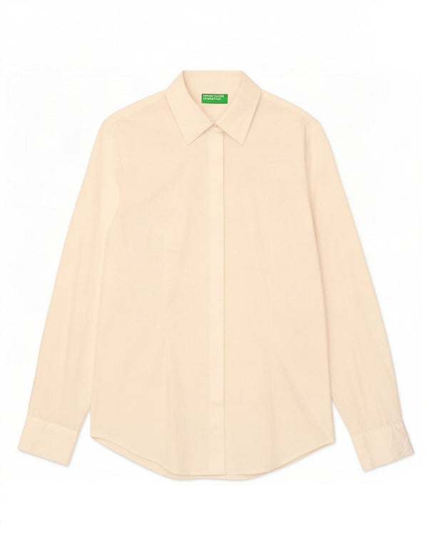 Рубашка женская Benetton UK 12 средняя белая