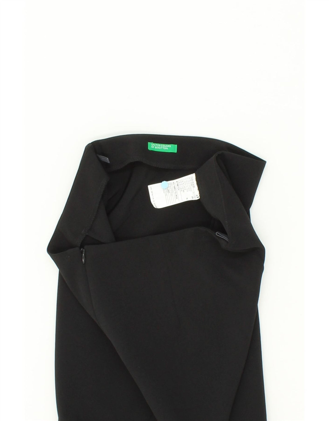 BENETTON Womens Pencil Skirt IT 44 Medium W30 Black Polyester Vintage Benetton and Second-Hand Benetton from Messina Hembry 