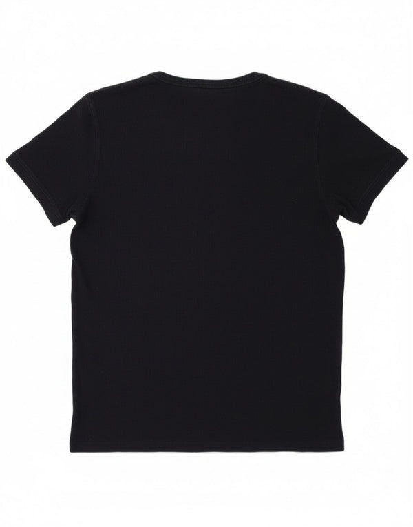 Женская футболка Massimo Dutti Top UK 14, большой темно-синий хлопок