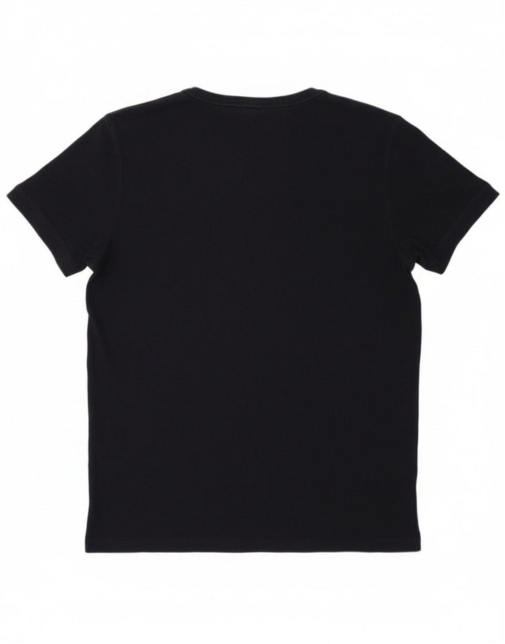 Женская футболка Massimo Dutti Top UK 14, большой темно-синий хлопок