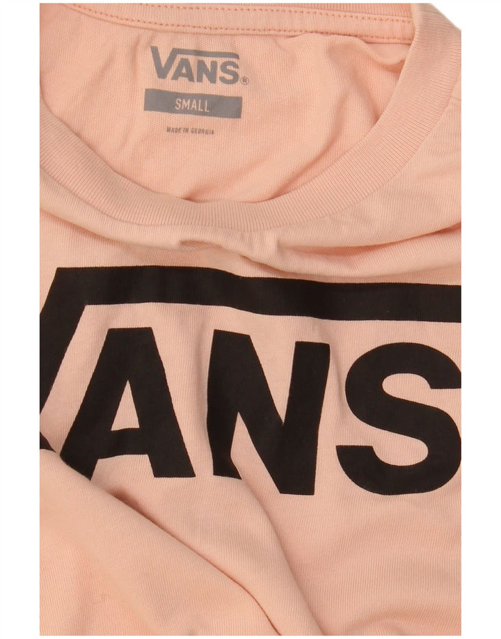 Женская футболка с рисунком Vans Top UK 10, маленькая розовая
