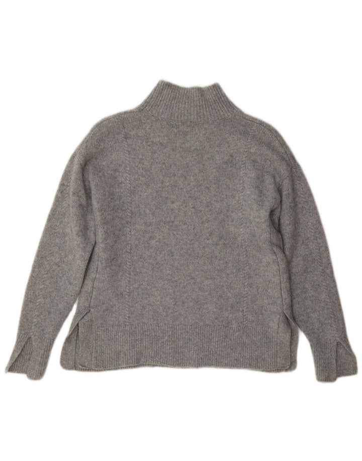 Женский джемпер с высоким воротником Gant UK 6 XS, серая шерсть