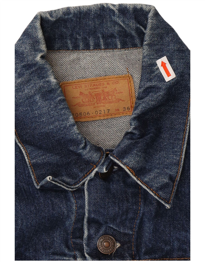 Женская джинсовая куртка LEVI'S EU 36, маленькая синяя
