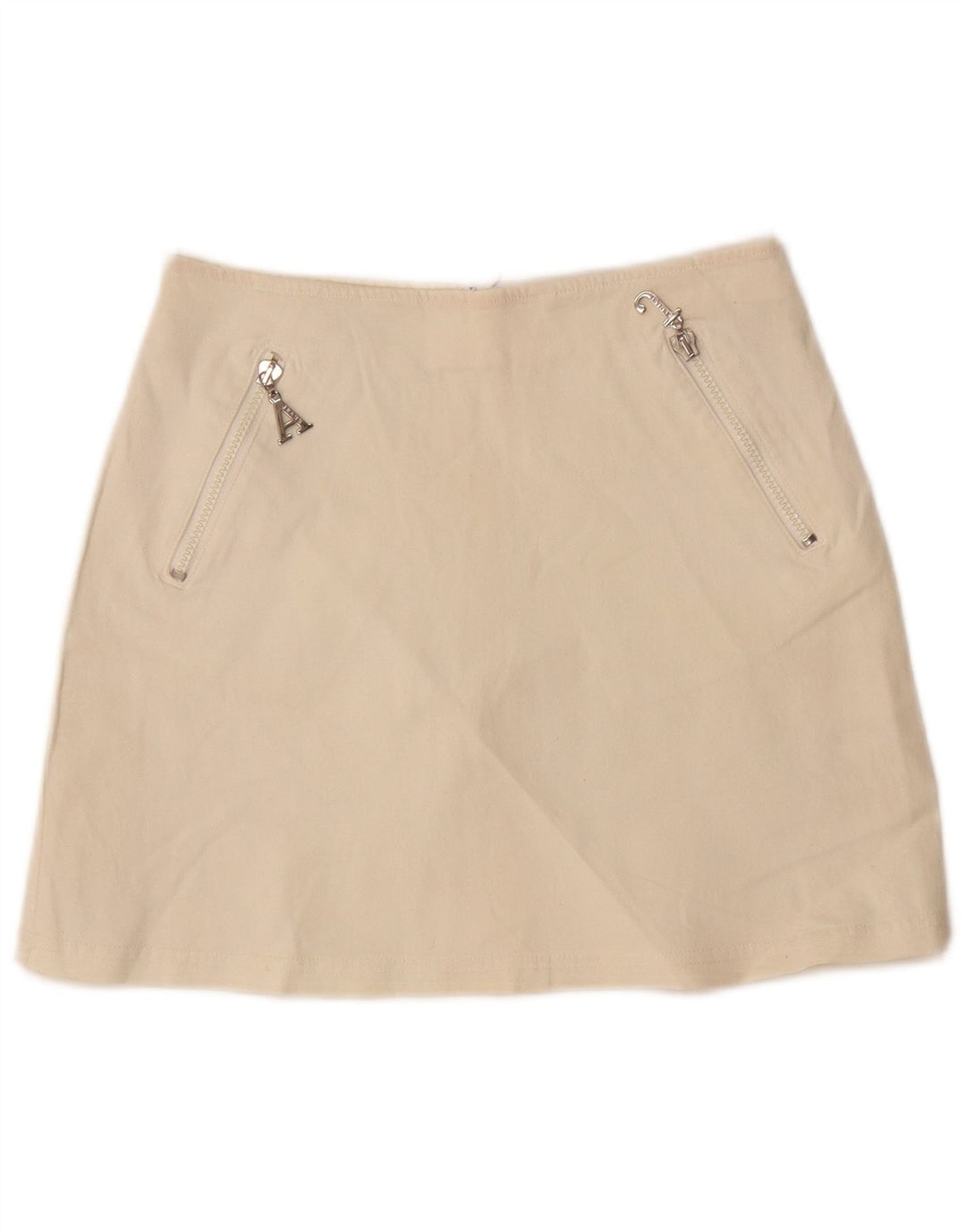 Женская мини-юбка с завышенной талией Armani IT 40, маленькая W24, белый хлопок