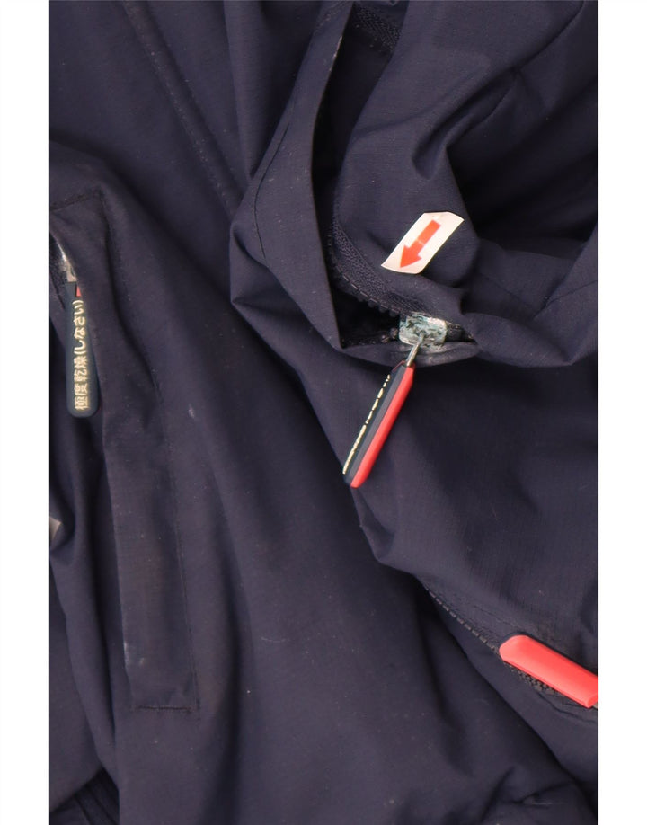Женская ветровка с графическим рисунком Superdry UK 10, маленькая, темно-синяя