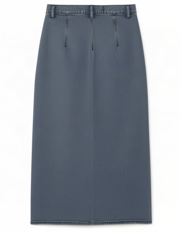 Vintage Womens Denim Skirt W27 Small Blue