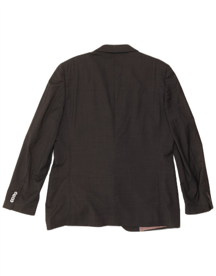 Мужской пиджак Massimo Dutti на 2 пуговицах, США 46 XL, серый ацетат, классический