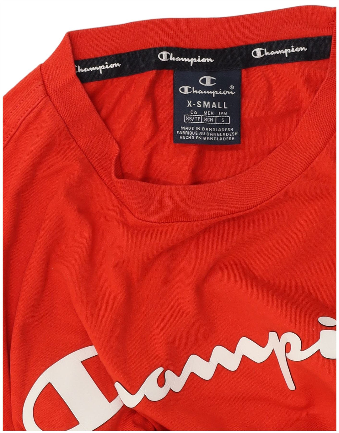 Мужская футболка с рисунком Champion XS красная