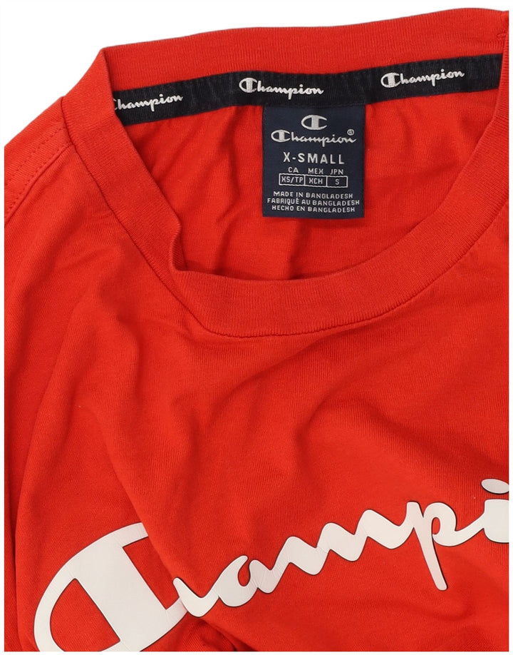 Мужская футболка с рисунком Champion XS красная