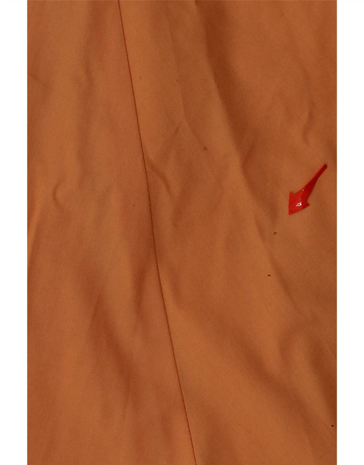 VINTAGE Womens A-Line Skirt W26 Small Orange Polyester Vintage Vintage and Second-Hand Vintage from Messina Hembry 