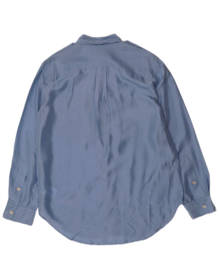 Мужская рубашка в стиле милитари Polo Ralph Lauren, маленькая синяя шелковая клетка