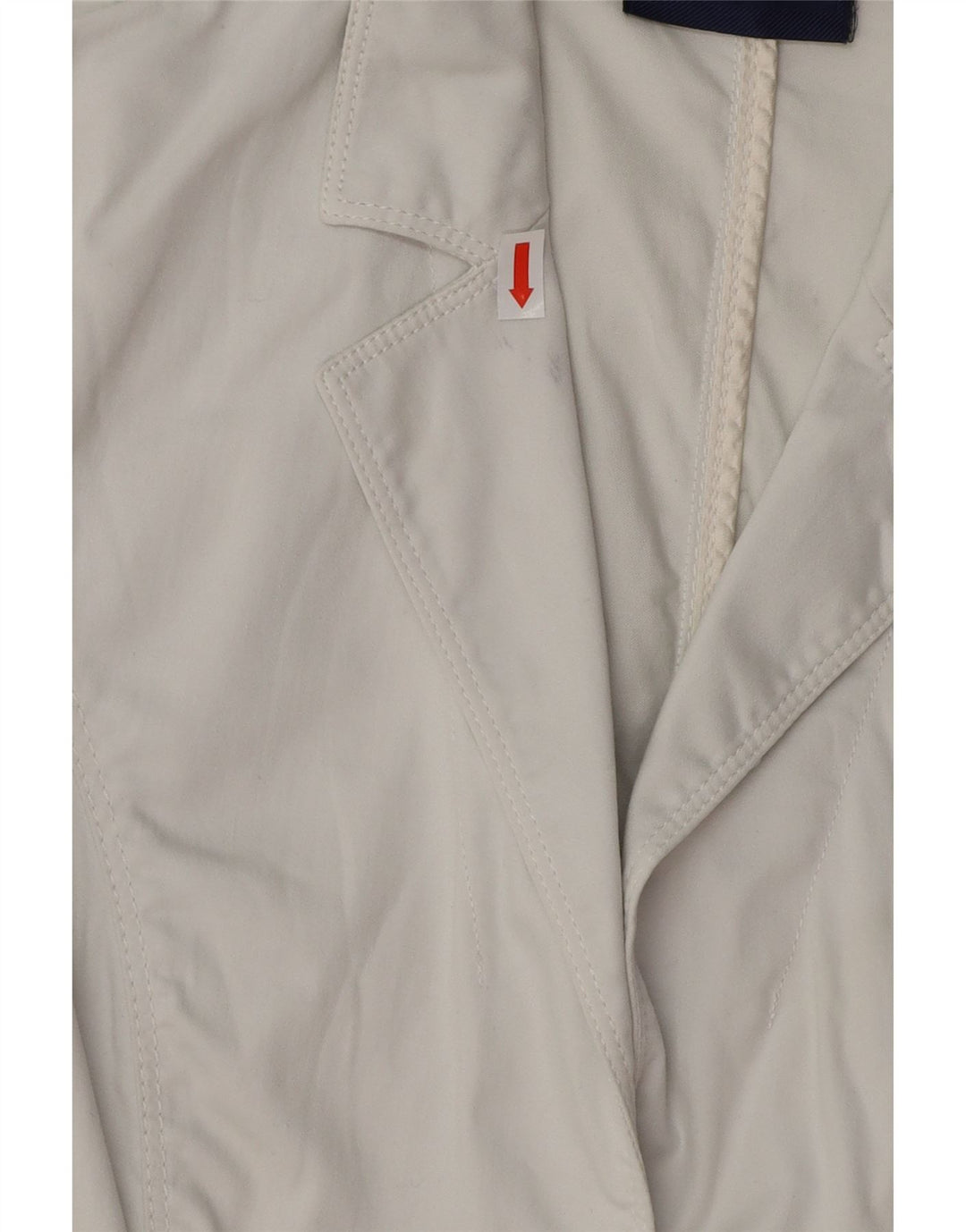 TRUSSARDI Женский пиджак на 3 пуговицах IT 40 Маленький Белый Хлопок