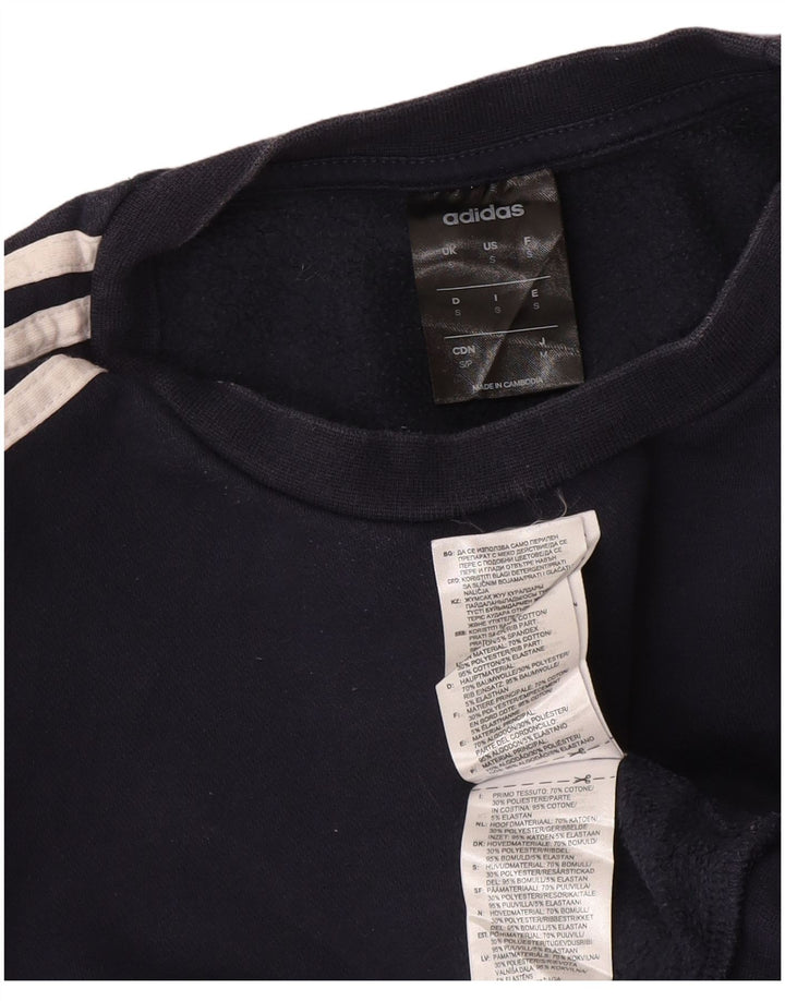 Мужской свитер Adidas, маленький темно-синий, хлопок