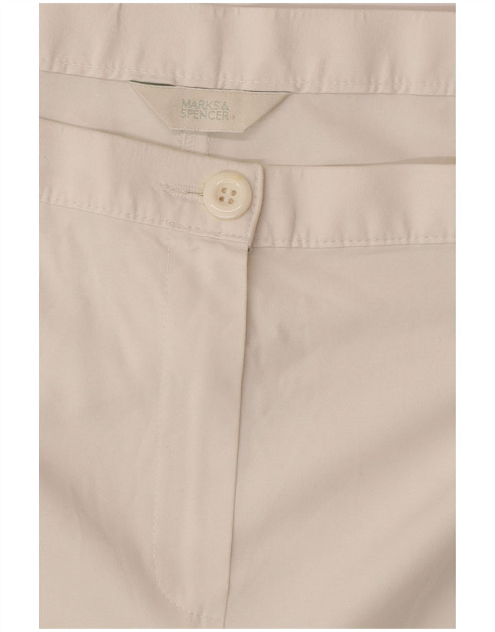 Женские капри с высокой талией Marks & Spencer W38 L22 белые