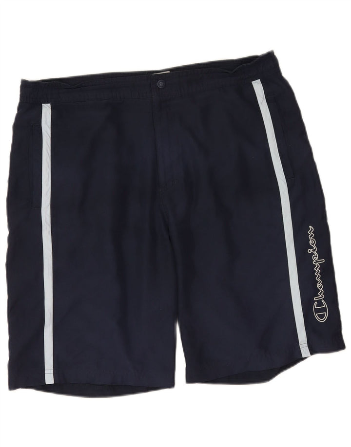 Мужские спортивные шорты Champion с графическим рисунком XL, темно-синие, полиэстер