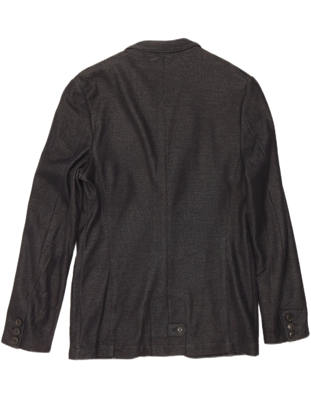 DRYKORN Mens 2 Button Blazer Jacket IT 48 Medium Black Cotton Vintage Drykorn and Second-Hand Drykorn from Messina Hembry 