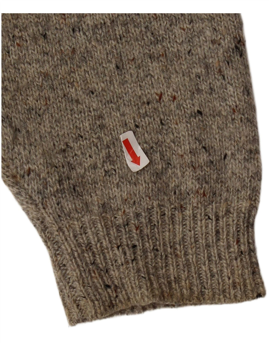 Мужской свитер Superdry с круглым вырезом 3XL, серый, шерстяной в крапинку