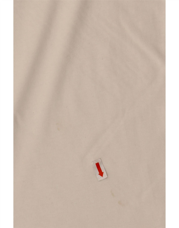 Мужской топ Adidas с длинным рукавом, средний белый хлопок, белый