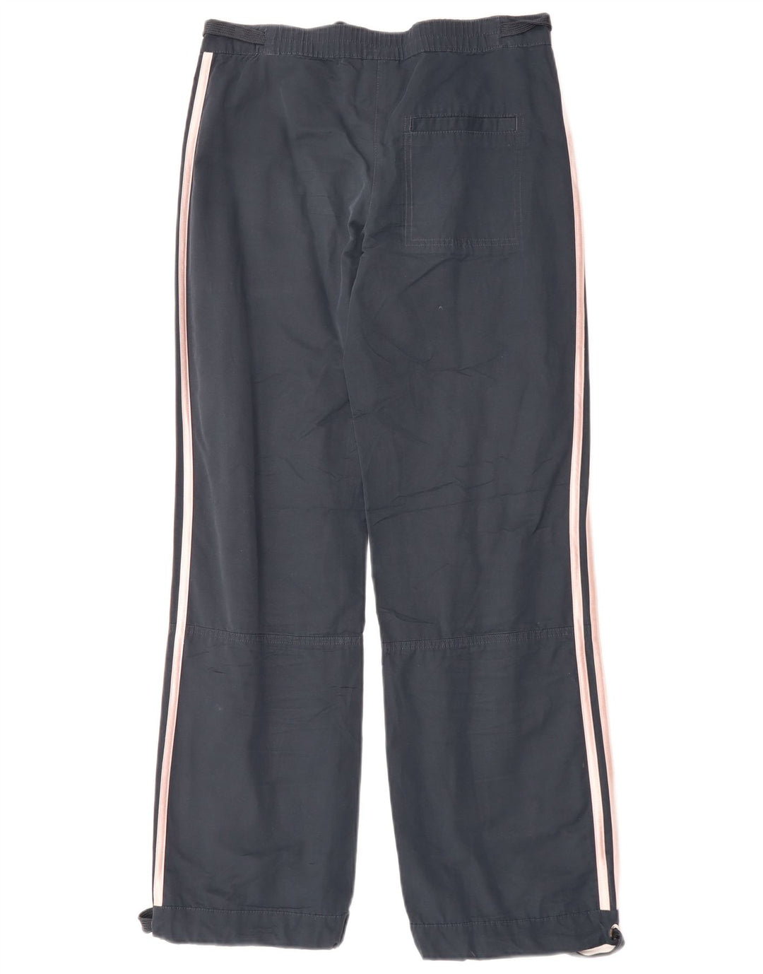 Женские прямые повседневные брюки Adidas UK 8 Small W30 L30 Темно-синий хлопок