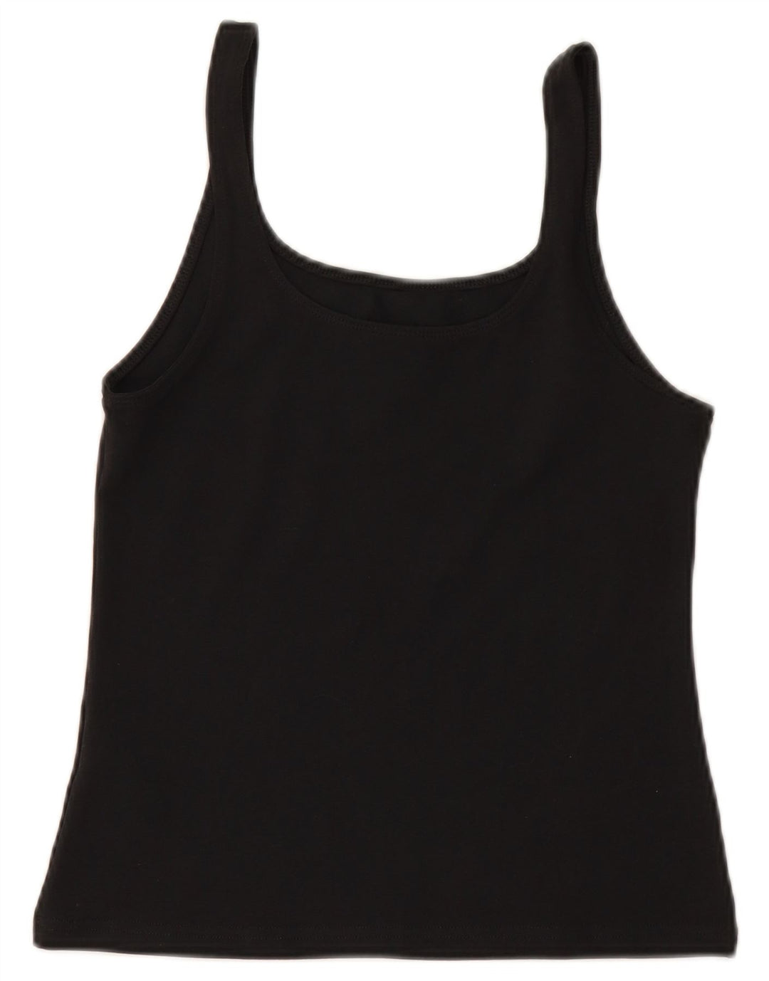 Женский укороченный топ на бретельках NIKE UK 12, средний черный, хлопок