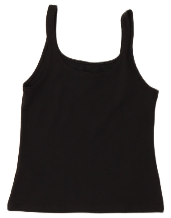 Женский укороченный топ на бретельках NIKE UK 12, средний черный, хлопок