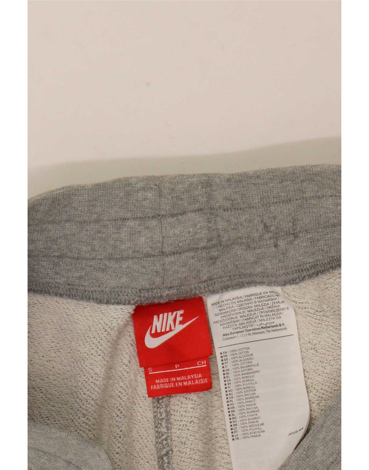 Мужские спортивные шорты с рисунком Nike, маленькие серые, хлопок