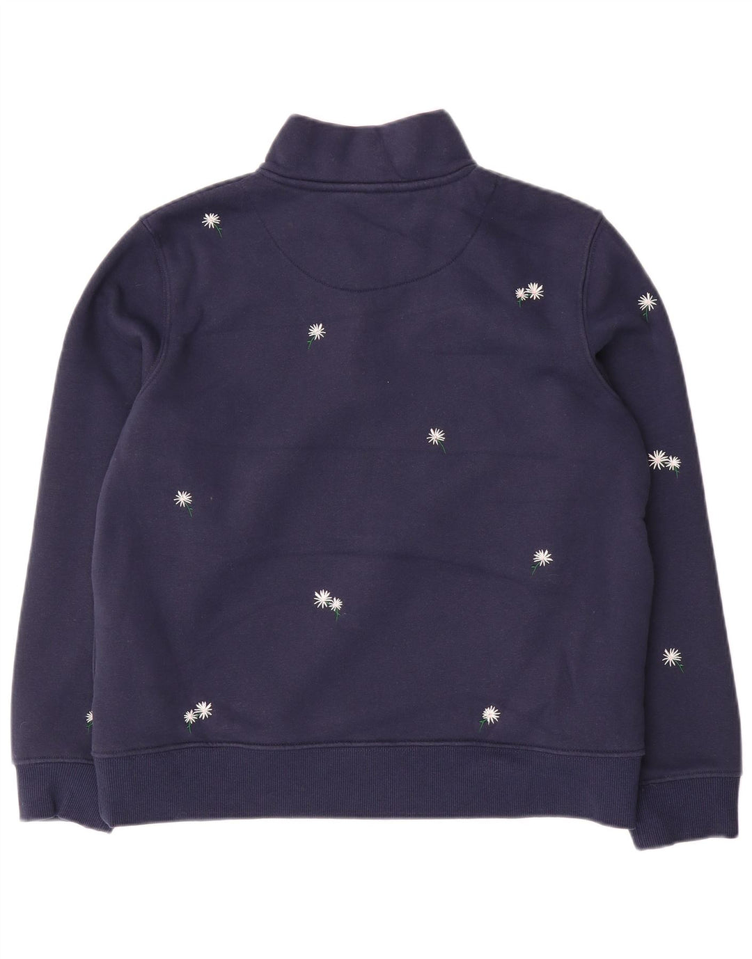 Женский свитер Crew Clothing, джемпер UK 12, средний темно-синий с цветочным принтом